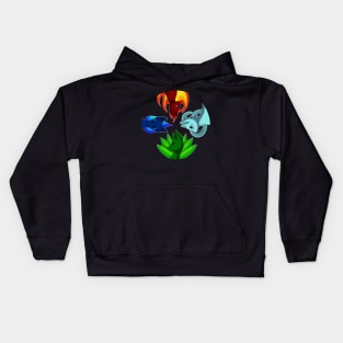 4 Cat Elements Kids Hoodie